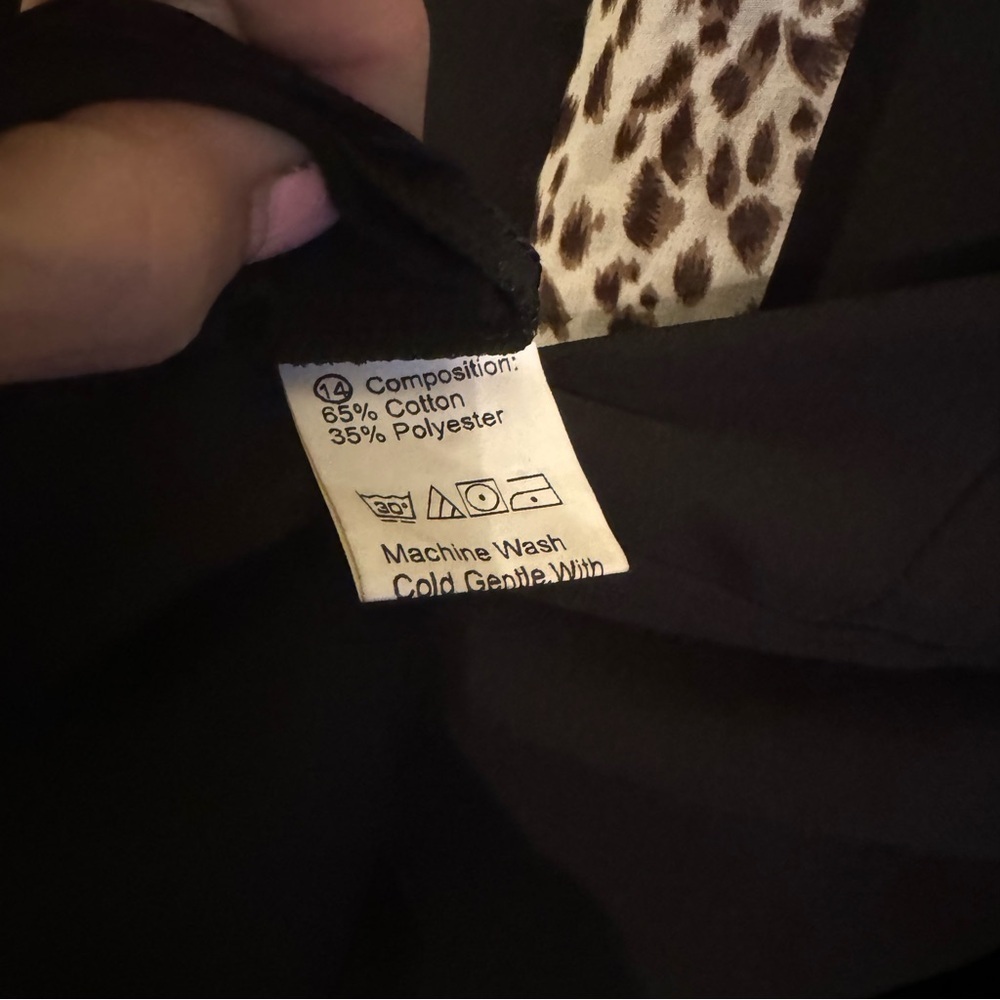 SHEIN animal print plush size blouse 2x - Picture 4 of 6